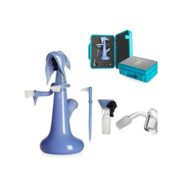 PHOENIXSTAR GLASS 7.5'' FANCY 4 PCS SMOKING SET