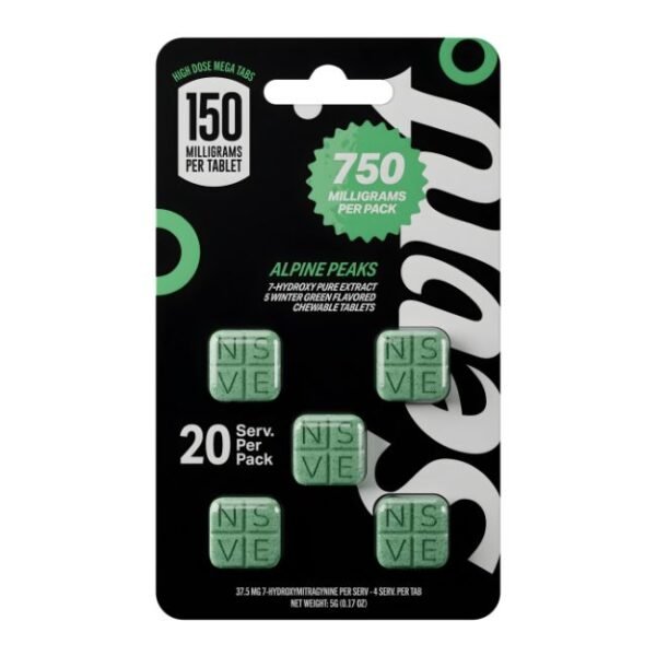 SEVN 7-HYDROXY PURE EXTRACTS HIGH DOSE MEGA TABS 150MG PER TABLET 5CT/5PK