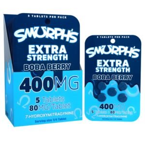 SMURPH'S 7-HYDROXY PREMIUM KRATOM ALKALOID 80MG PER TABLET 5CT/10PK