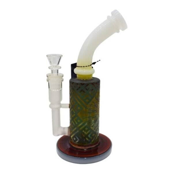 PHOENIXSTAR GLASS 10'' WITH SHOWER HEAD PERC FANCY COLOR WATER PIPE