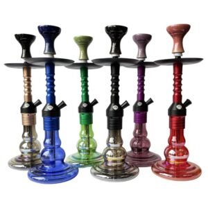 BYO 19" VILLA HOOKAH CLICK TECHNOLOGY 1 HOSE ASSORTED COLOR AL004