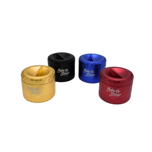 BABY STONER 4 PART METAL SCREEN ALUMINUM 63MM GRINDER
