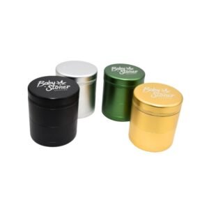 BABY STONER 5 PART METAL SCREEN ALUMINUM 63MM GRINDER