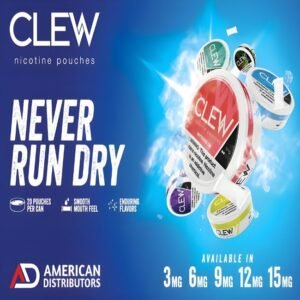 CLEW NIC - 5 CANS / PACK "20 POUCHES PER CAN"