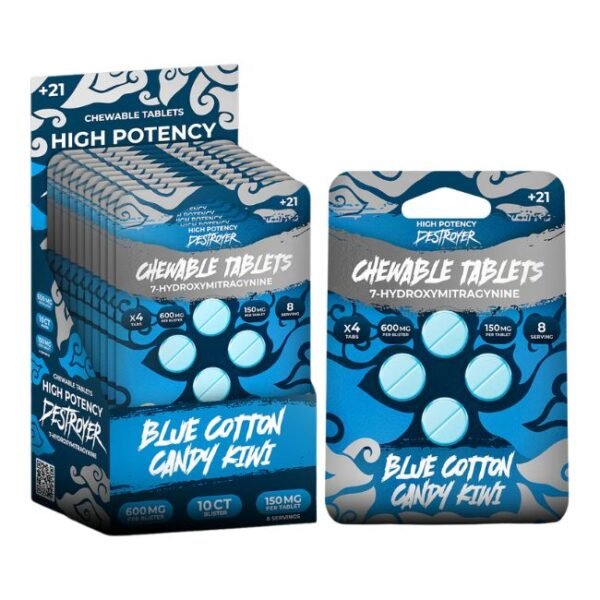 DESTROYER 7-HYDROXY CHEWABLE 150MG PER TABLET 4CT/ 10PK