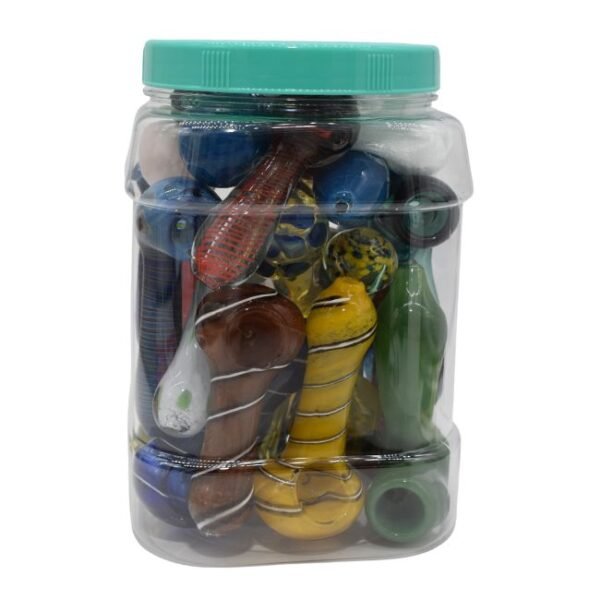 3''' SLIME MIX SPOON FANCY HAND PIPE 24CT-JAR