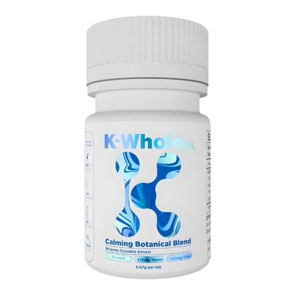 K-WHOLE RX CALMING BOTANICAL BLEND 225MG PER TABLET 5CT/ JAR
