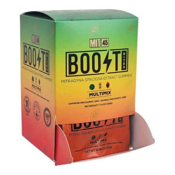 MIT 45 BOOST BITES MULTI MIX 25MG GUMMIES KRATOM 20CT/ BOX