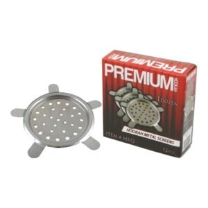 METAL PREMIUM HOOKAH SCREENS 12CT/ BOX