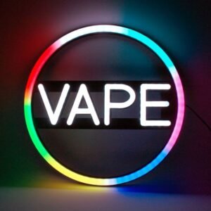 LED NEON SIGN VAPE WITH REMOTE CONTROL (16X16'')