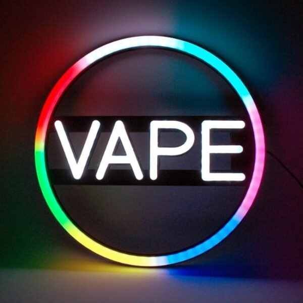 LED NEON SIGN VAPE WITH REMOTE CONTROL (16X16'')
