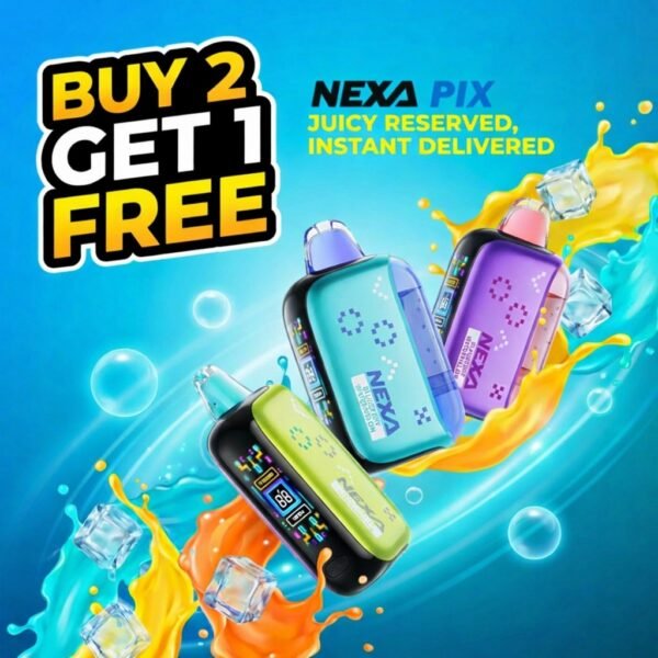 NEXA PIX 5% DISPOSABLE (80ML) TURBO MODE - 20K & NORM. MODE - 35K PUFFS 5CT/ BOX