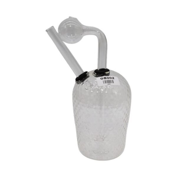 8" FANCY POT DESIGN HEAVY DUTY GLASS TUBE