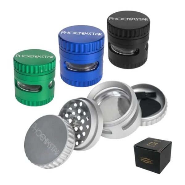 PHOENIXSTAR 60MM 4 PART ALUMINUM FANCY GRINDER