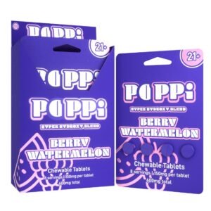 POPPI BY EXODUS HYPER 7-HYDROXY BLEND 150MG PER TABLET 4CT/6PK