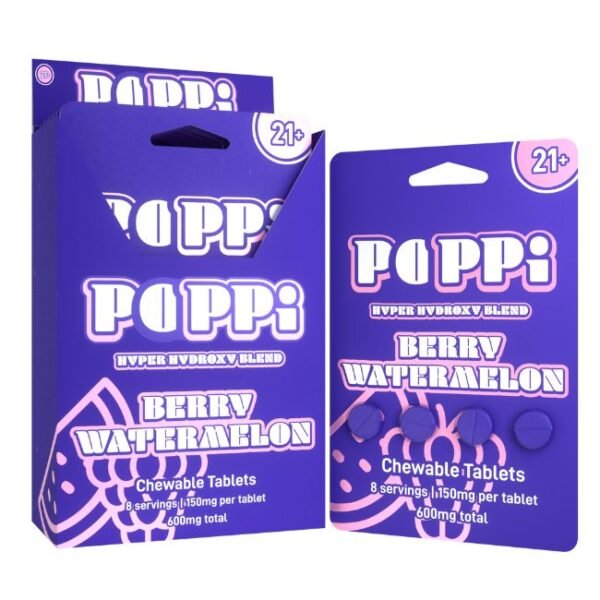 POPPI BY EXODUS HYPER 7-HYDROXY BLEND 150MG PER TABLET 4CT/6PK