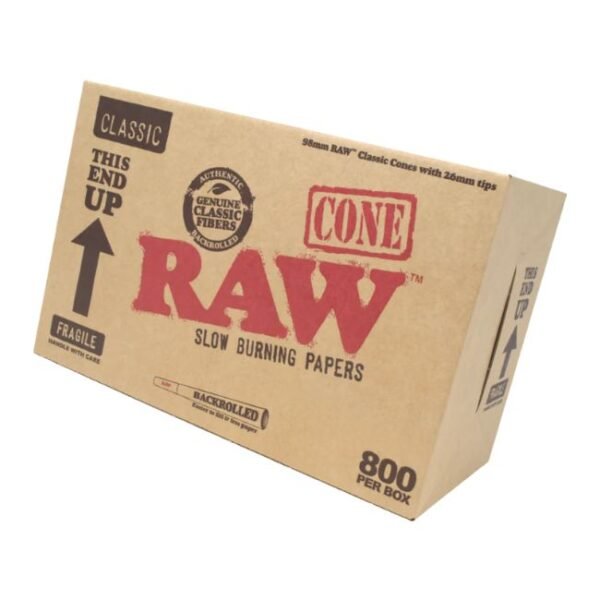 RAW CLASSIC 70/26 SIZE BULK 800 CONES PER BOX