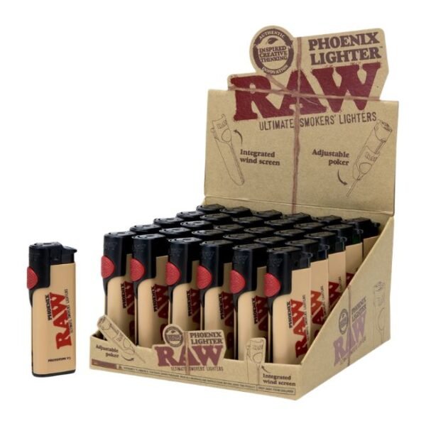 RAW PHOENIX ULTIMATE SMOKER'S LIGHTER 30CT/ DISPLAY