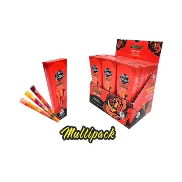 ROSE PALM KING SIZE HAND MADE MULTIPACK ROSE 3PK CONES 15CT/ BOX