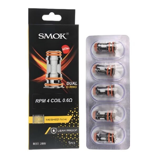 SMOK RPM4 DUAL O-RING MESHED FECRAL REPLACEMEN COIL 5PK/BOX
