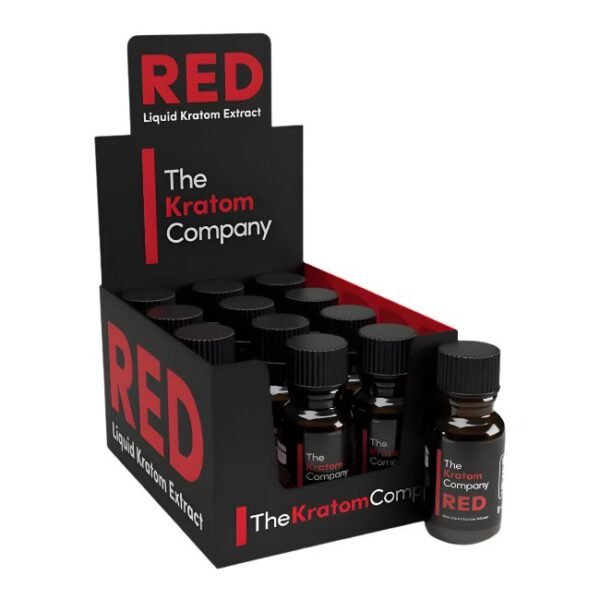 THE KRATOM COMPANY RED LIQUID EXTRACT 15ML SHOT 12CT/ BOX