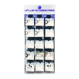 UPLUS ACCESSORIES EARPHONES + CHARGING ADAPTER  + CAR ADAPTER + USB CABLE 142CT DISPLAY