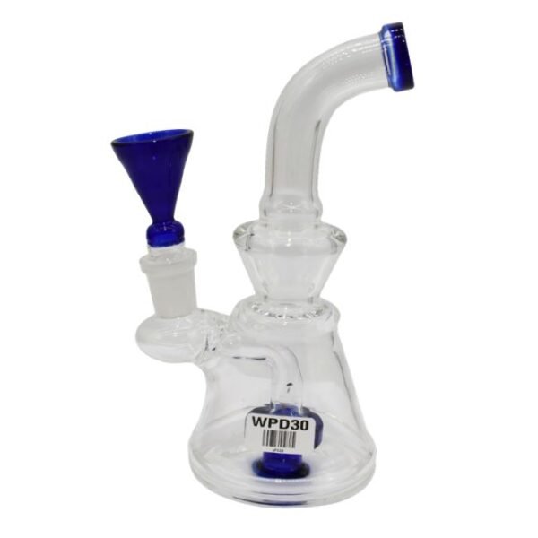 GLASS 7.5'' COLORFULL SHOWERHEAD WATER PIPE