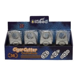 OILSEED FANCY DOUBLE BLADE CIGAR CUTTER 12CT/ DISPLAY