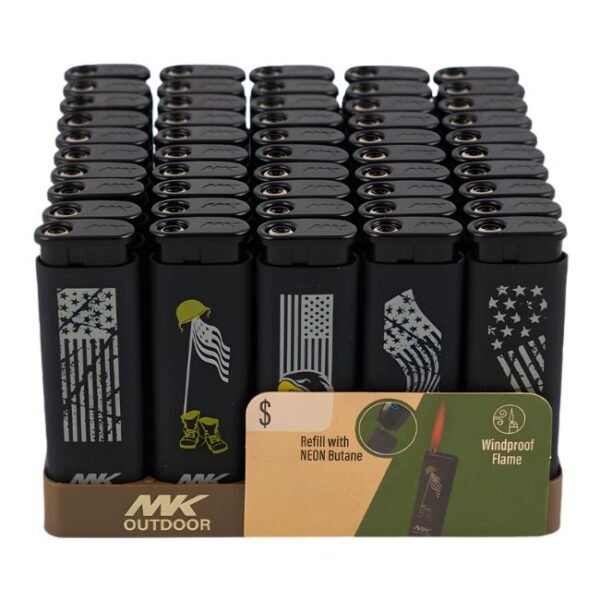 MK OUTDOOR WINDPROOF POCKET LIGHTER 50CT/ DISPLAY