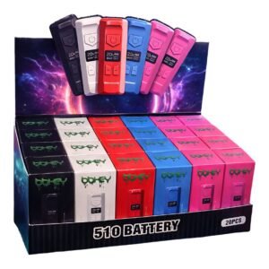 BBKEY ASSORTED COLOR 400mAH 510 BATTERY 20CT/ DISPLAY
