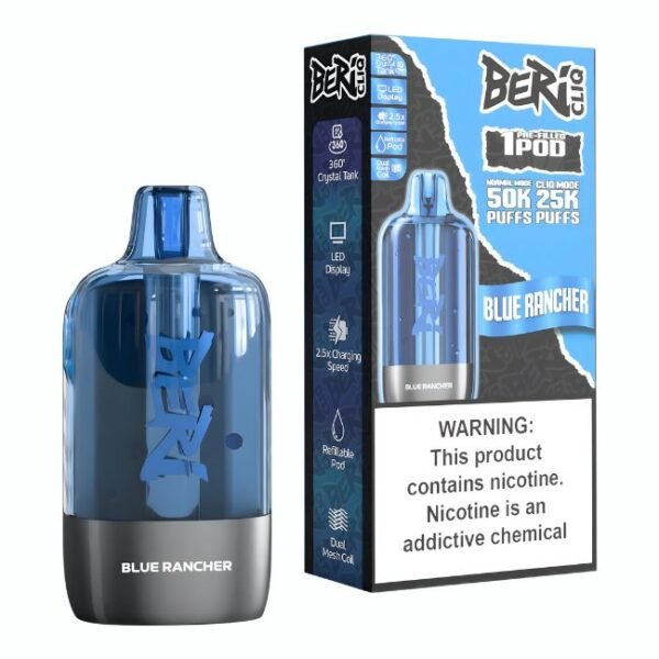 BERI CLIQ 5% DISPOSABLE POD (90ML) 50K PUFFS 5CT/ BOX