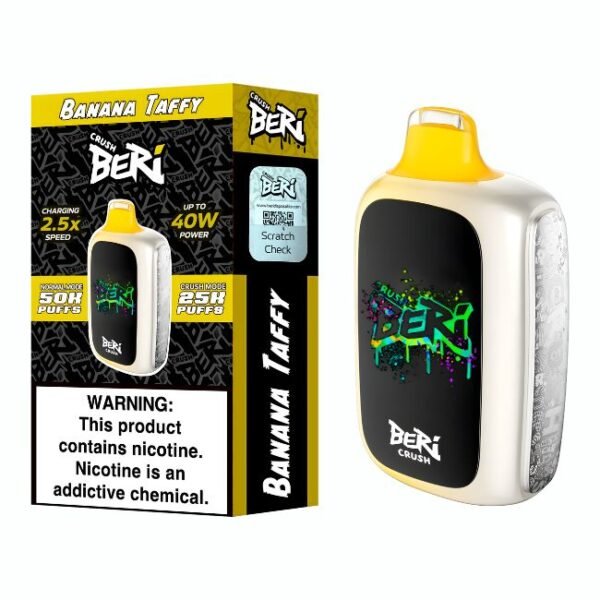BERI CRUSH 5% DISPOSABLE (100ML) 50K PUFFS 5CT/ BOX (TEXAS COMPLIANT)