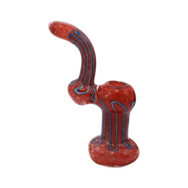 8'' MULTI RIM FRIT FANCY BUBBLER