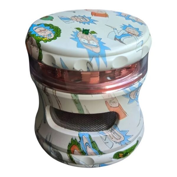 63MM ZINC ALLOY 4 PART PRINTED GRINDER