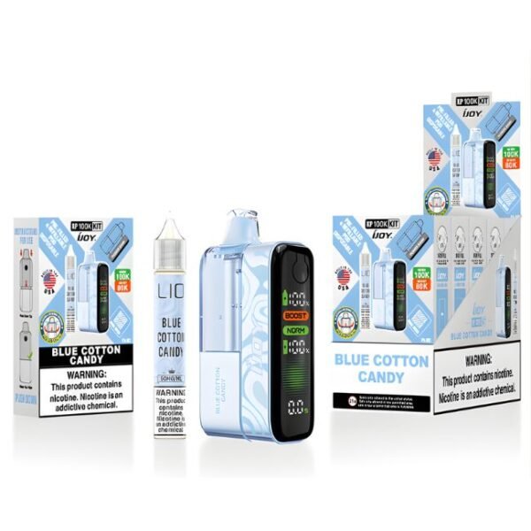 IJOY XP 5% DISPOSABLE KIT (165ML) 100K PUFFS 5CT/ BOX (1 BOTTLE OF E-LIQ INCLUDED) TEXAS COMPLIANT