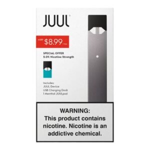 JUUL 5% NICOTINE (2.80ML) DEVICE KIT + 1POD (PRE PRICED $8.99) 4CT/ BOX