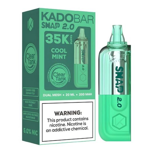 KADO BAR SNAP 2.0 5% DISPOSABLE POD (100ML) 35K PUFFS 5CT/ BOX
