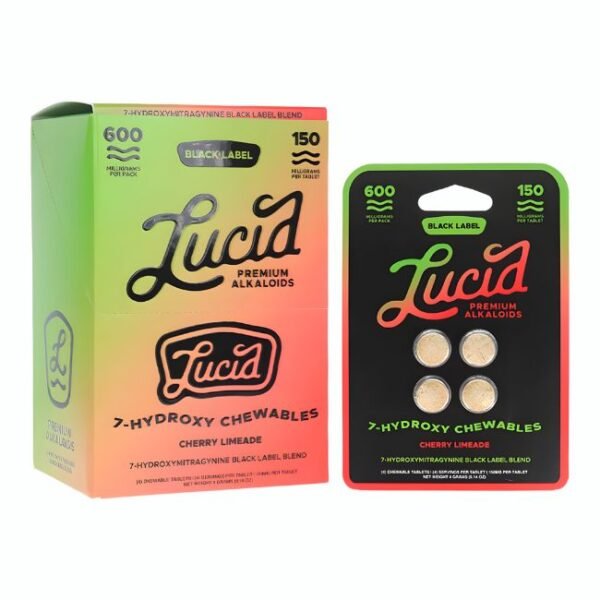 LUCID 7-HYDROXY BLACK LABEL BLEND 150MG PER TABLET 4CT/10PK