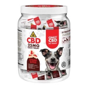 ONLY CBD PET TREATS 25MG EACH TREAT 25CT/ JAR
