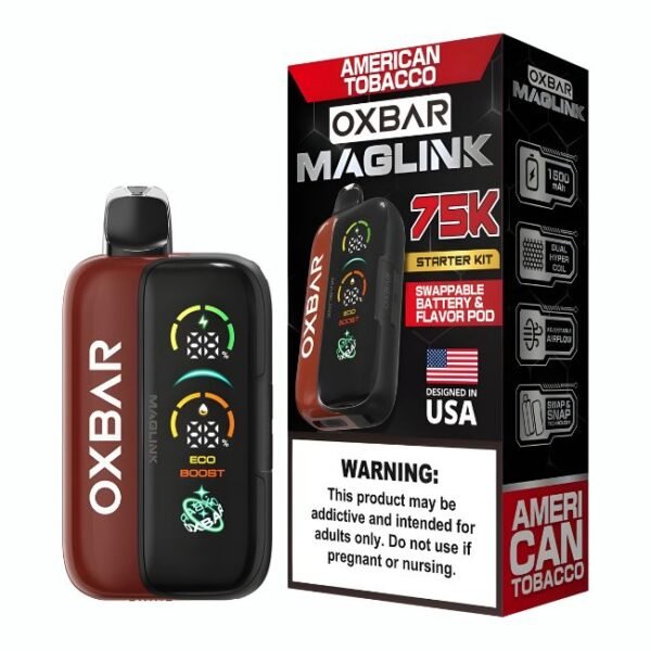 OXBAR MAGLINK 5% DISPOSABLE KIT (150ML) 75K PUFFS 5CT/ BOX