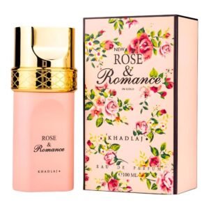 ROSE & ROMANCE IN GOLD PERFUME SPRAY 100ML ( 3.4OZ) BY KHADLAJ