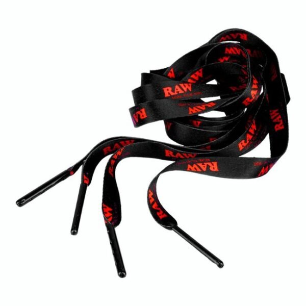 RAW BLACK POKER SHOE LACES