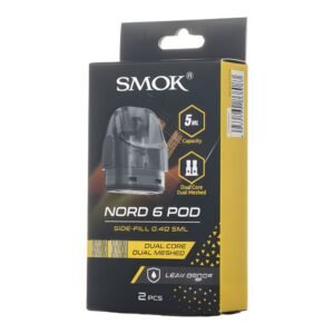 SMOK NORD 6 SIDE-FILL 5ML EMPTY REPLACEMENT POD 2PK/ BOX
