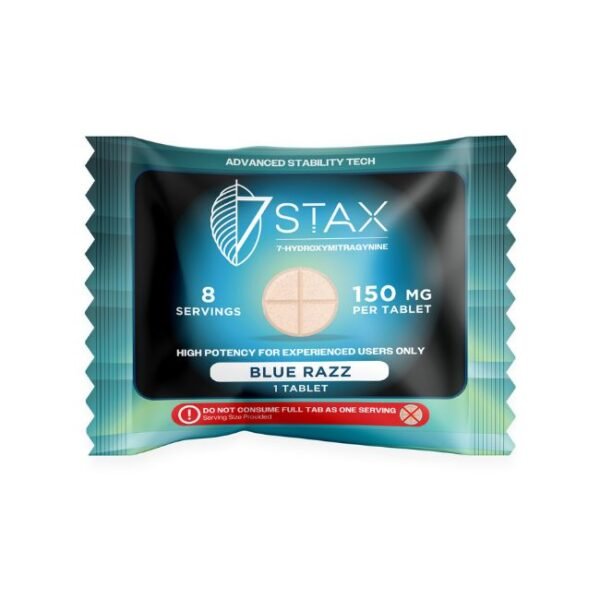STAX 7-HYDROXY PREMIUM KRATOM ALKALOIDS 150MG PER TABLET 1CT/50PK