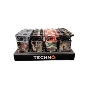 TECHNO ASTRONAUTS SPACESHIP / GUN DESIGN TORCH LIGHTER 20CT/ DISPLAY