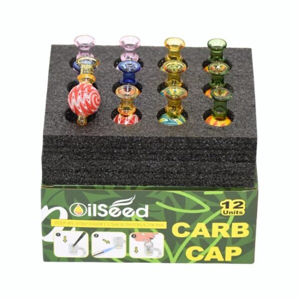 OILSEED FANCY COLORFULL CARB CAP 12CT/ DISPLAY