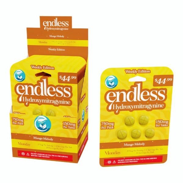 ENDLESS 7-HYDROXY WEEKLY EDITION 150MG PER TABLET 5CT/10PK (PRE PRICED $44.99)