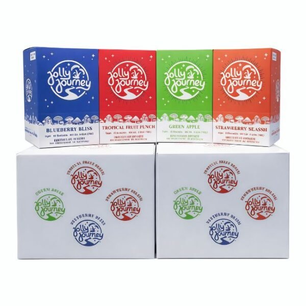 JOLLY JOURNEY NOOTROPICS INFUSED MUSHROOM VEGAN GUMMIES ASSORTED FLAVOR STARTER PACK 10PK 20CT/ DISPLAY