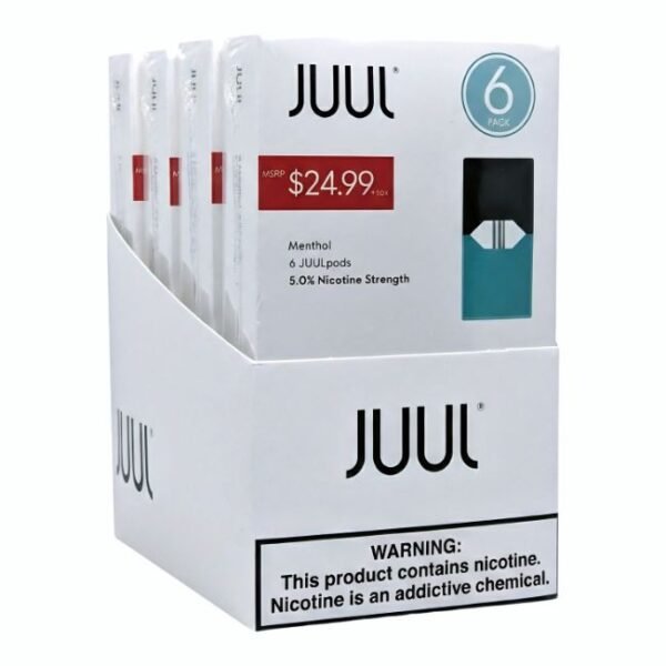 JUUL 5% NICOTINE (16.80ML) PODS 6PK 4CT/ BOX (PRE PRICED $24.99)