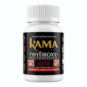KAMA 7-HYDROXY + PSEUDO ADVANCED KRATOM ALKALOID 100MG PER TABLET 20CT JARS